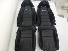For Toyota Supra Mkiv Synthetic Leather Seat Covers Black White Supra Logo
