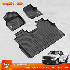 2 Row Floor Mats Liners Set For 2015-2024 F150 2022-2024 Ford F-150 Lightning