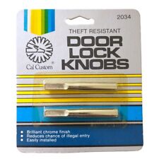Anti Theft Car Door Knob Lock New Vintage Replacements Silver Tone Universal 80s
