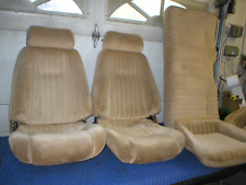 1982-92 Camaro Firebird Beechwood Tan Velour Cloth Seats Full Set Original Gm