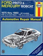 Haynes Repair Manual 36062 Ford Pinto Mercury Bobcat 1975 Thru 1980 Mn302