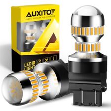 3157 3156 Amber Led Turn Signal Light Bulbs Kit 2400lm Super Bright Plugplay Us