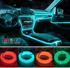 Neon Led Light Glow El Wire String Strip Rope Decor Fr Car Party With Controller