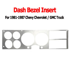 For 1981-1987 Chevy Gmc Truck Blazer Suburban Dash Bezel Brushed Aluminum Insert