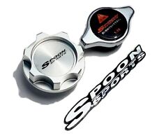 Radiator Cap Oil Cap Silver For Honda Acura Spoon Sports Civic S2000 Si Jdm