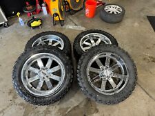 22 35x12.50r22 Set Of Wheels Tires Fits 2019-2024 Ram 1500 Moto Metal