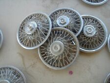 4 - 15 Inch Wire Wheel Hubcaps