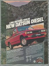 1981 Datsun Pickup Advertisement Diesel Pickup Datsun Print Ad