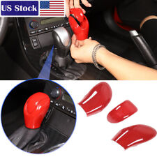 Sports Red Abs Car Gear Shift Knob Cover Head Trim For Corvette C6 2005-2013 Us