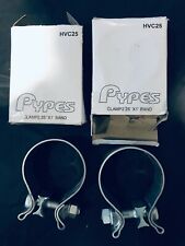 Lot Of 2 New Pypes Hvc25 Exhaust Muffler Band Clamps