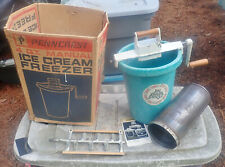 60-70s Penneys Penncrest Usa 4 Qt Manual Ice Cream Makerno Rot Fiberglass Tub