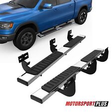 Pair 6 Side Step Running Boards For 09-18 Ram 1500 Crew Cab 10-22 Ram 2500 3500