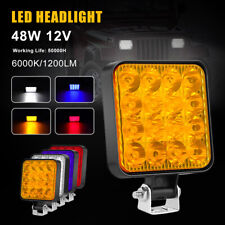 2pcs 12v Car Led Lights 48w Off Road Spot Lights For Truck Suv Atv Led Headlight