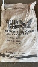 Quik Grip Qg2849 Truck Tire Chain 1 Pair 10.00-22 11-24.5 For Semi-trucks