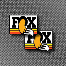 2pc 2 Vintage Fox Stickersshox Graphics Stickers Decals Off Road Yz Kx Mx Rc Dg