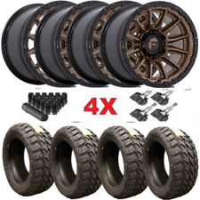 17 Fuel Bronze Wheels Tires 35125017 Fit Jeep Wrangler Rims 5x5 Set Of 4 17x9