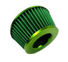Short Cone Air Filter Adjustable 3 3.5 4 Inch Inlet High Flow Small Slim Green