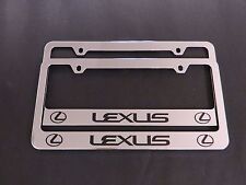 2 Brand New Lexus Chrome Metal License Plate Frame