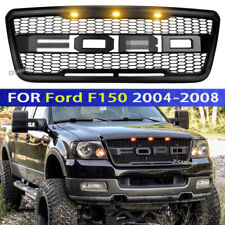For 2004 2005 2006 2007 2008 Ford F150 Grill Raptor Style Front Grille Black