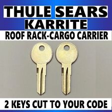 Thule Sears Cargo Rooftop Carrier Ski Roof Rack Keys Cut To Code Key N001-n200