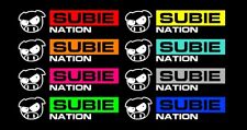 Subie Nation Rally Pig Vinyl Decal Stickerfor Subaru Impreza Wrx Sti Forester
