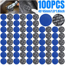 100pcsset 45mm 1- 34 Round Radial Rubber Car Tire Repair Tyre Patches Kit Us