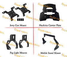 Fit For Enfield Jerry Can Fog Light Gps Mounts Carrier Plate Himalayan Bs6