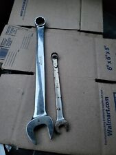 Snap-on Wrench Lot Used Lot Of 2 Sizes 1 Inch 12inch  Made In Usa