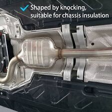 Exhaust Heat Shield Automotive Embossed Aluminum Muffler Shieldwrap 47 X20 In