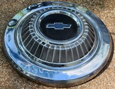 1 Vintage Oem 1966 Chevy Malibu Chevelle El Camino Poverty Dog Dish Hubcap 0h
