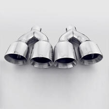 Quad Staggered 4 Stainless Steel Exhaust Tips 2.5 Id For Pontiac Gxp G8 Gt Ss