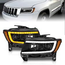 For Jeep Grand Cherokee 11-13 Projector Switchback Plank Style Headlights 111568