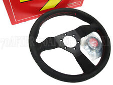 Momo Steering Wheel Monte Carlo 320mm Alcantara Red Stitch Red Horn