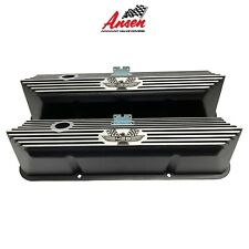 Ford Fe 428 American Eagle Valve Covers Black - Die-cast Aluminum - Seconds