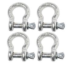 4x 38 Bow Shackle D-ring W Clevis Screw Pin Anchor Wll 1 Ton 2200 Lbs Capacity