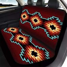 Colorful Flowers Auto Rear Bench Seat Protector Car Back Seat Covers Set Of 2