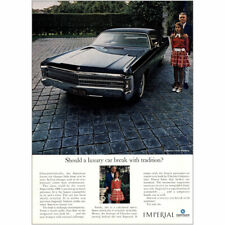 1969 Chrysler Imperial Luxury Car Break With Tradition Vintage Print Ad