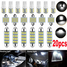 20pcs Car Led Interior Lights Bulbs Kit Car Trunk Dome License Plate Lamps 6500k