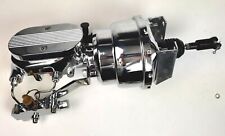 7 Dual Power Booster W Master Cylinder Disc Drum Proportioning Valve Chrome