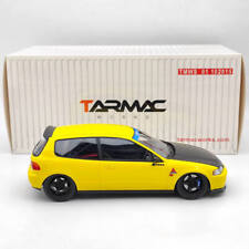 Tarmac Works 118 Honda Civic Eg6 Spoon Yellow Resin Model Car Collection Gifts