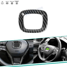 1x Carbon Fiber Interior Steering Wheel Logo Decal Trim For Honda 10th Gen 18-22