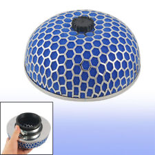 3 Universal Cold Air Intake Mushroom Shape Filter Blue Silver Tone
