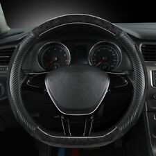 Car Steering Wheel Cover Carbon Fiber For Honda Suv Truck Sedan Car 14in Black
