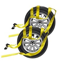 2 Pieces Tow Dolly Straps Universal Adjustable Tie Down Tow Straps 15 To 20
