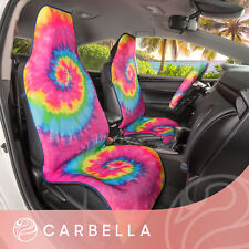 Pink Hippie Boho Car Seat Covers Steering Wheel Cover For Women