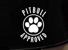 Pitbull Approved I Love My Dog Ipad Vinyl Car Window Decal Sticker Pit Bull