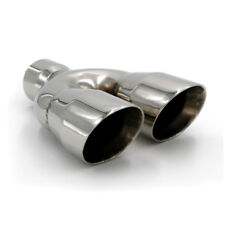 2.25 In 3 Out 9.25 Length Stainless Steel Exhaust Dual Pipe Tip