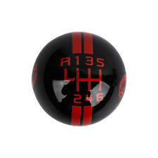 For Ford Mustang Shelby Gt500 Stick Shift Knob 6 Speed-l Lever Resin Black-red