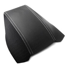 Carbon Texture Leather Center Console Armrest Lid Cover For Skoda Octavia 07-14