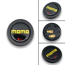 Jdm Momo Car Horn Button Steering Wheel Center Cap Black Universal